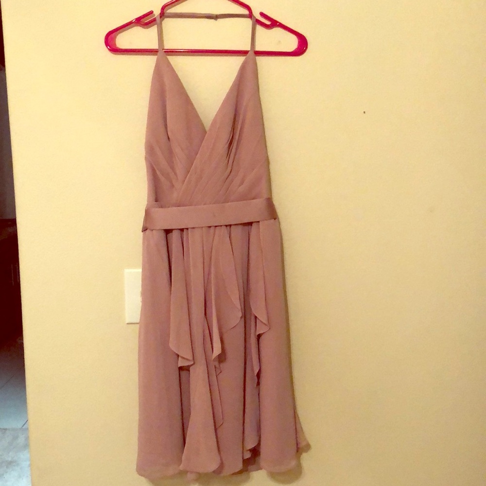 David’s Bridal Vera Wang White bridesmaid dress